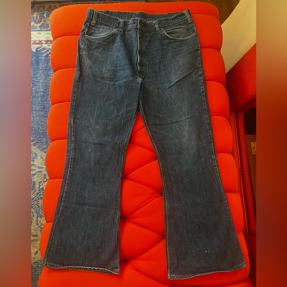 Levi's 646 bellbottoms Orange Tab Talon 42 Zipper 38W 32L
